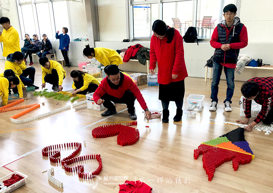 联通北京网络运营中心新员——创意多米诺骨牌挑战赛