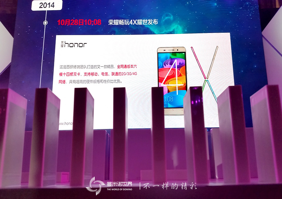 多米诺庆贺“荣耀畅玩4X”销量破千万   